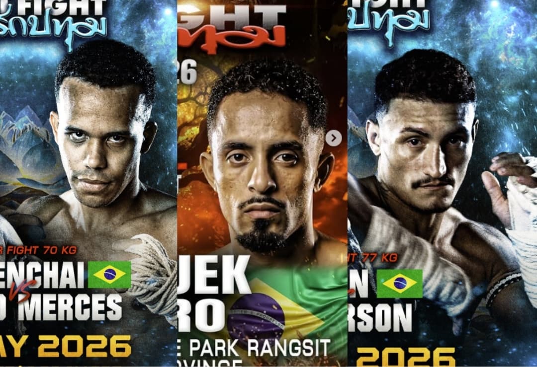 Brasileiros entram em ação na edição do Thai Fight deste domingo