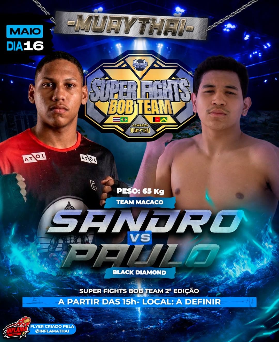 Super Fights Bob Team realiza 2ª edição com 18 lutas e disputa de cinturão em Campina Grande