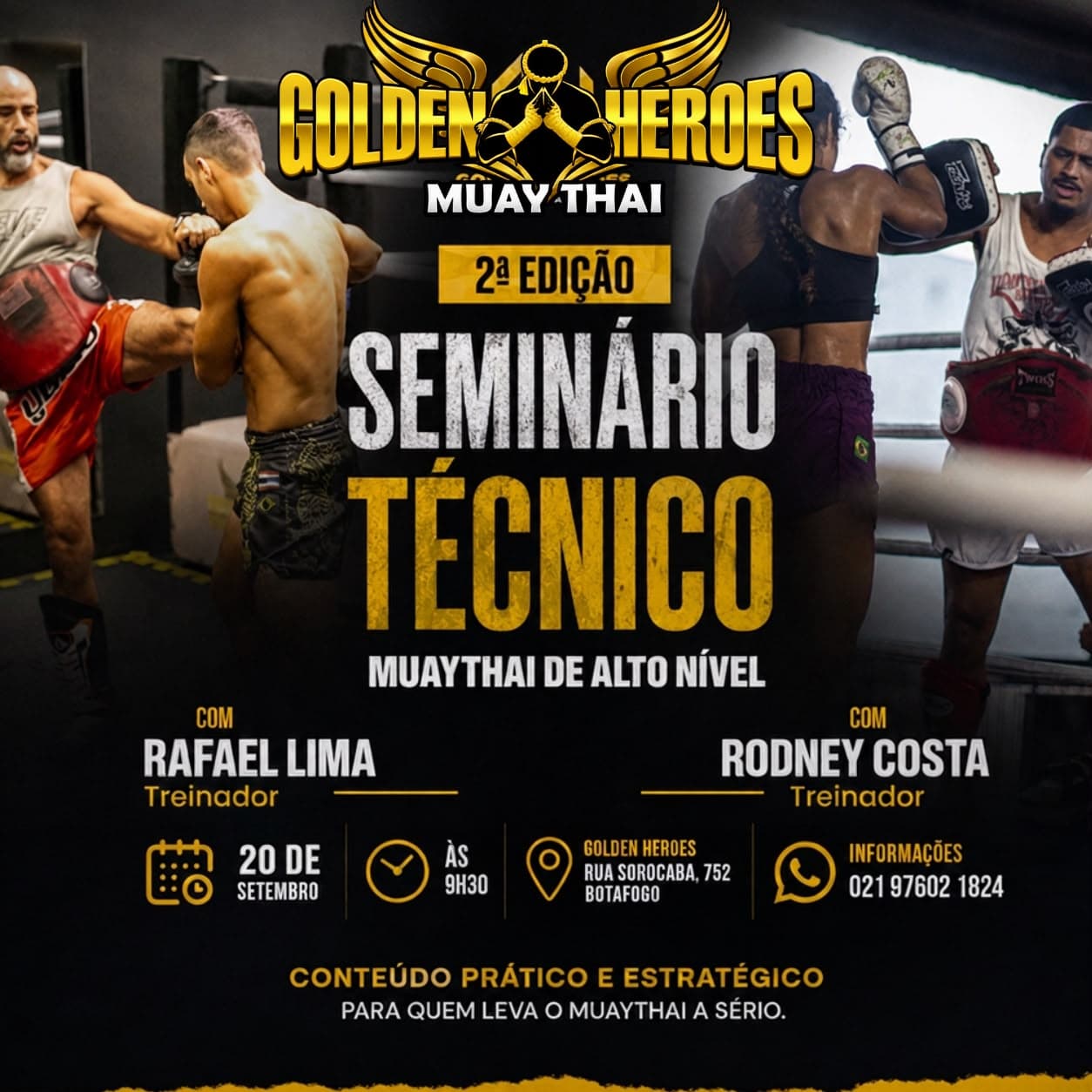 Golden Heroes anuncia 2ª edição de Seminário Técnico de Muay Thai