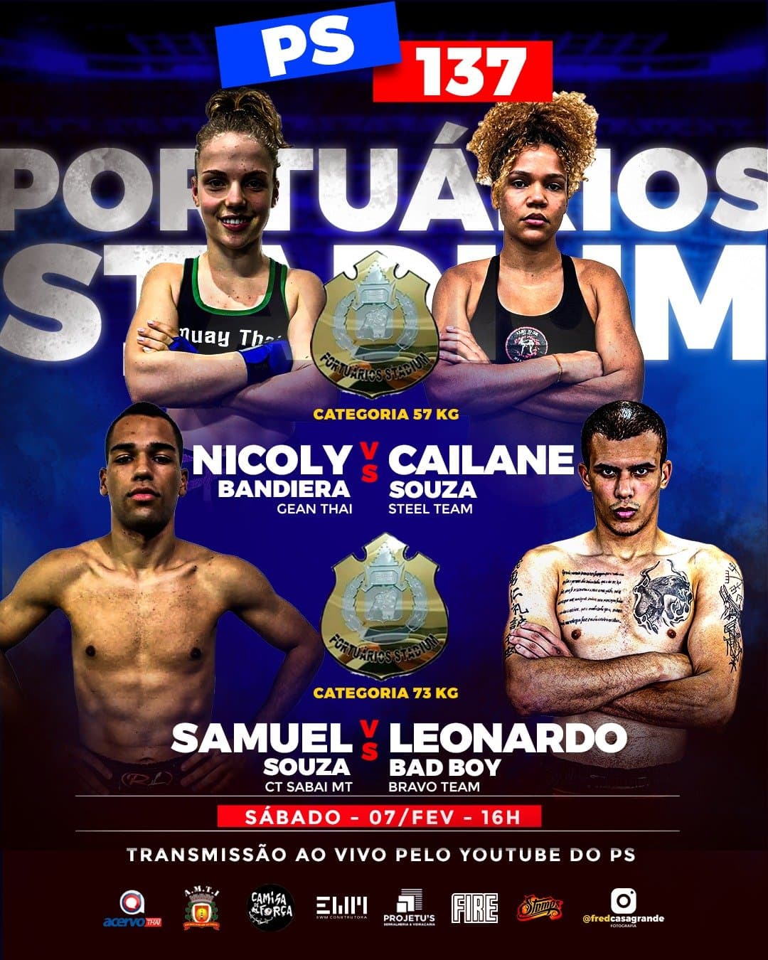 Portuários Stadium inicia temporada com duas disputas de cinturão e grandes superlutas