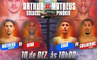 Portuários Stadium promove disputada do cinturão até 57kg entre Arthur Colucci x Matheus Pinókio