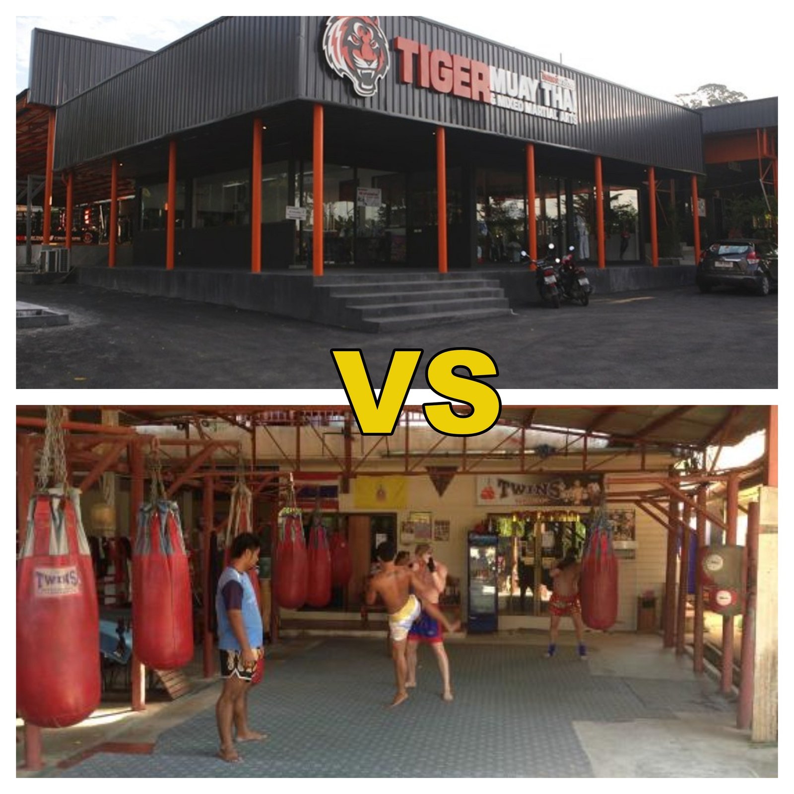 Os 3 tipos de academia de muaythai na Tailândia