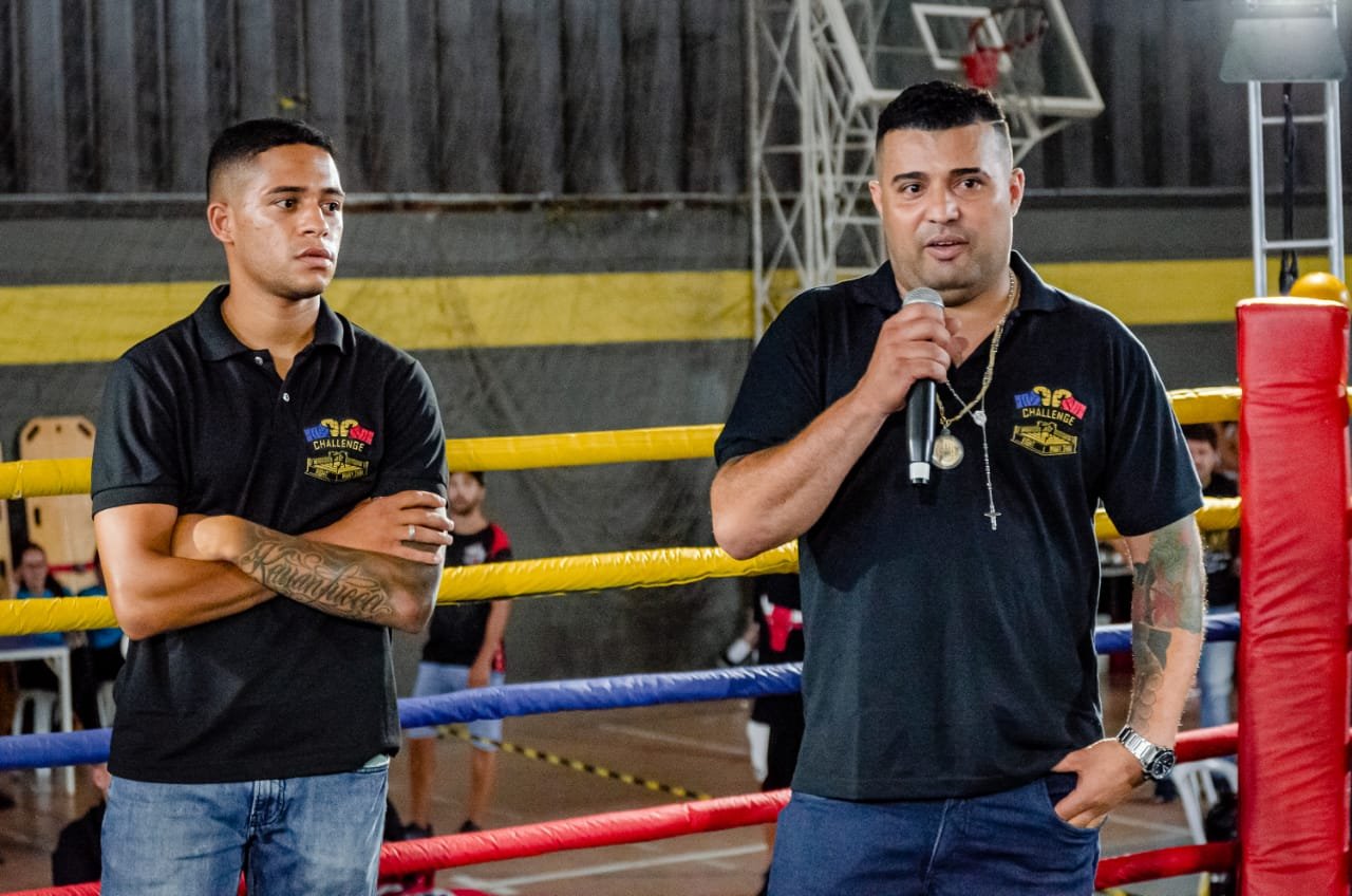 Promotores do Challenge Fight, Lucas e Alessandro. (Arquivo Pessoal)