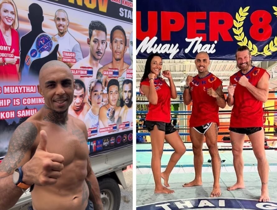 O brasileiro campeão mundial de Muaythai, Thiago Teixeira, assume papel de promotor em Koh Samui na Tailândia