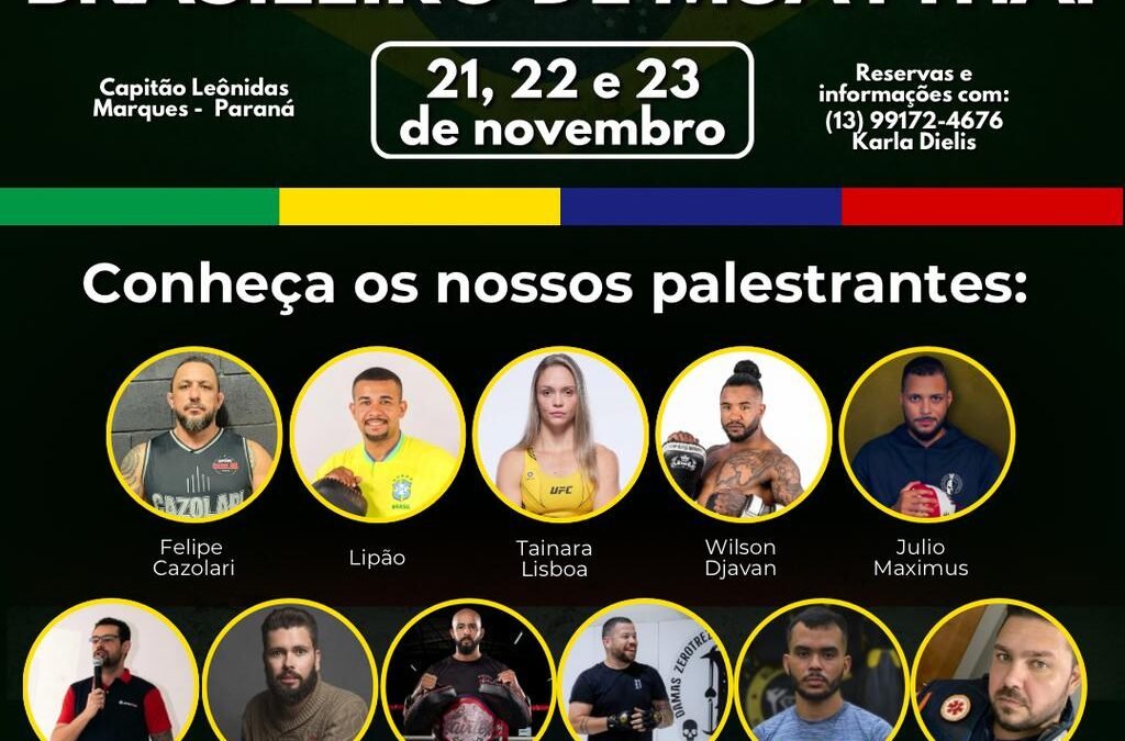 5º Congresso Brasileiro de Muaythai abre inscrições limitadas e cupom de desconto