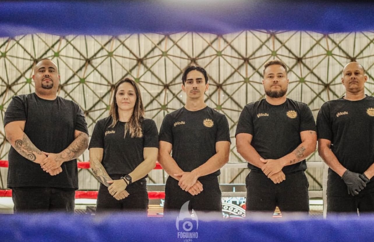Comissão de arbitragem do evento.